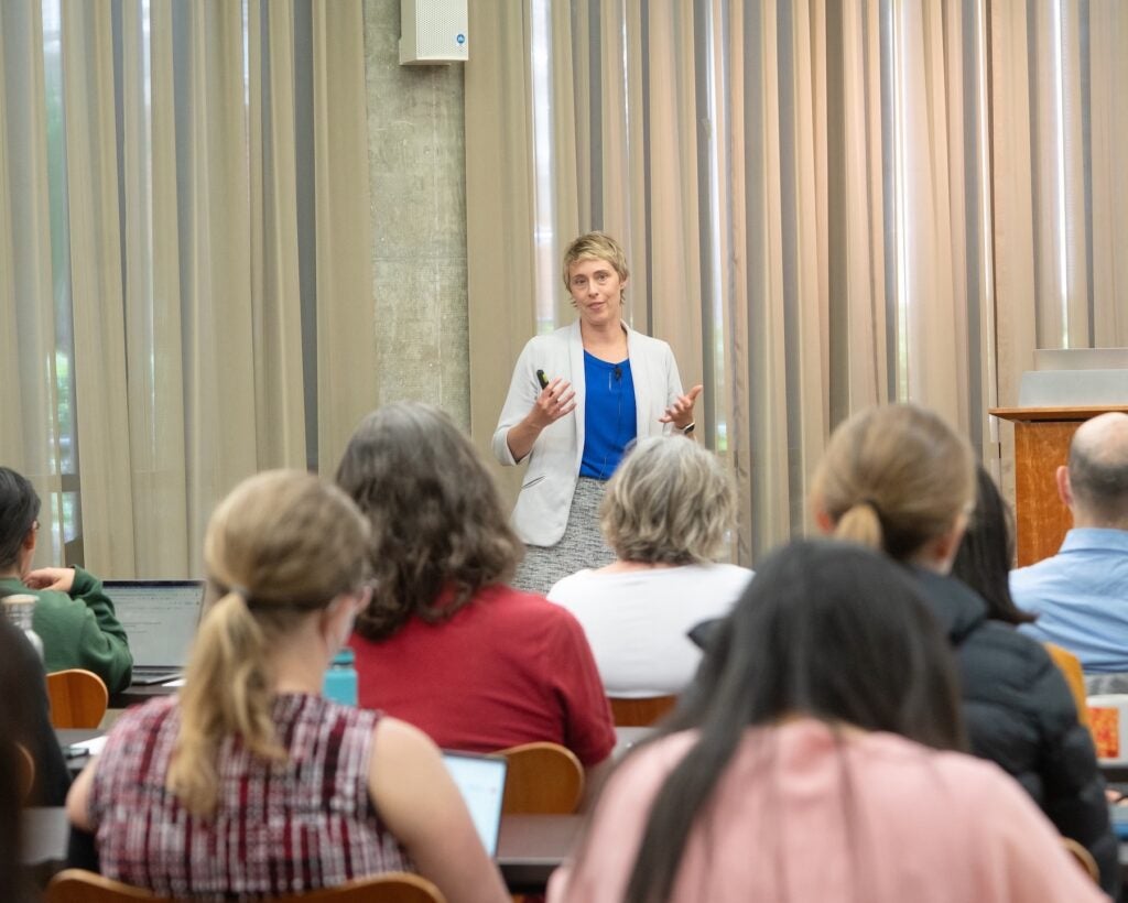 Photo of Tessa Andrews Presenting